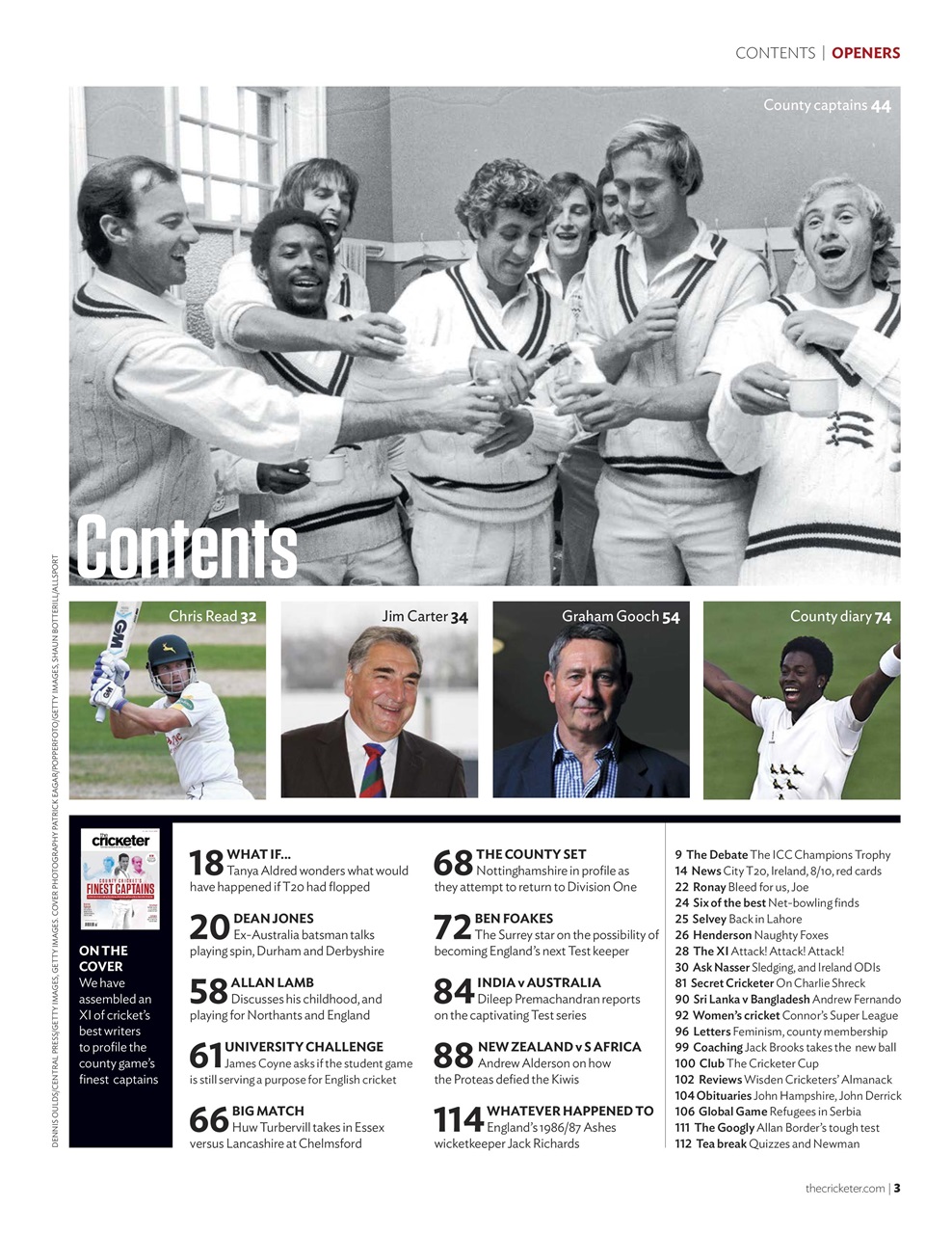 The Cricketer Magazine Preview Pages