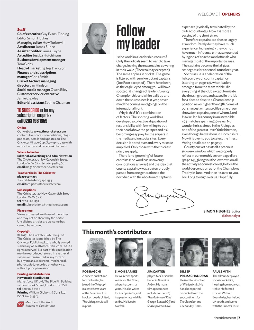 The Cricketer Magazine Preview Pages