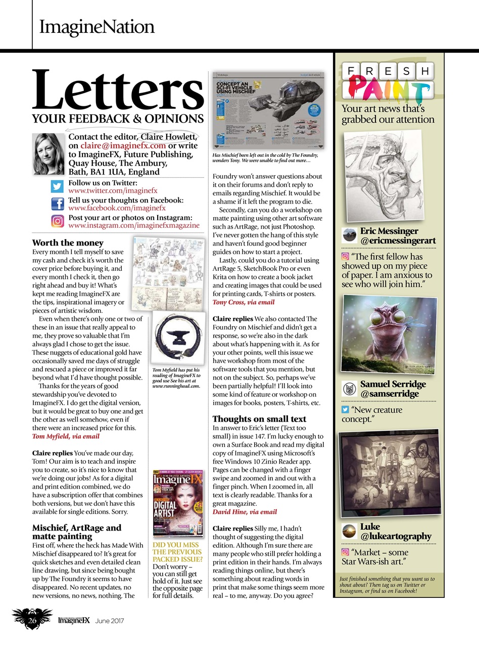 ImagineFX Preview Pages