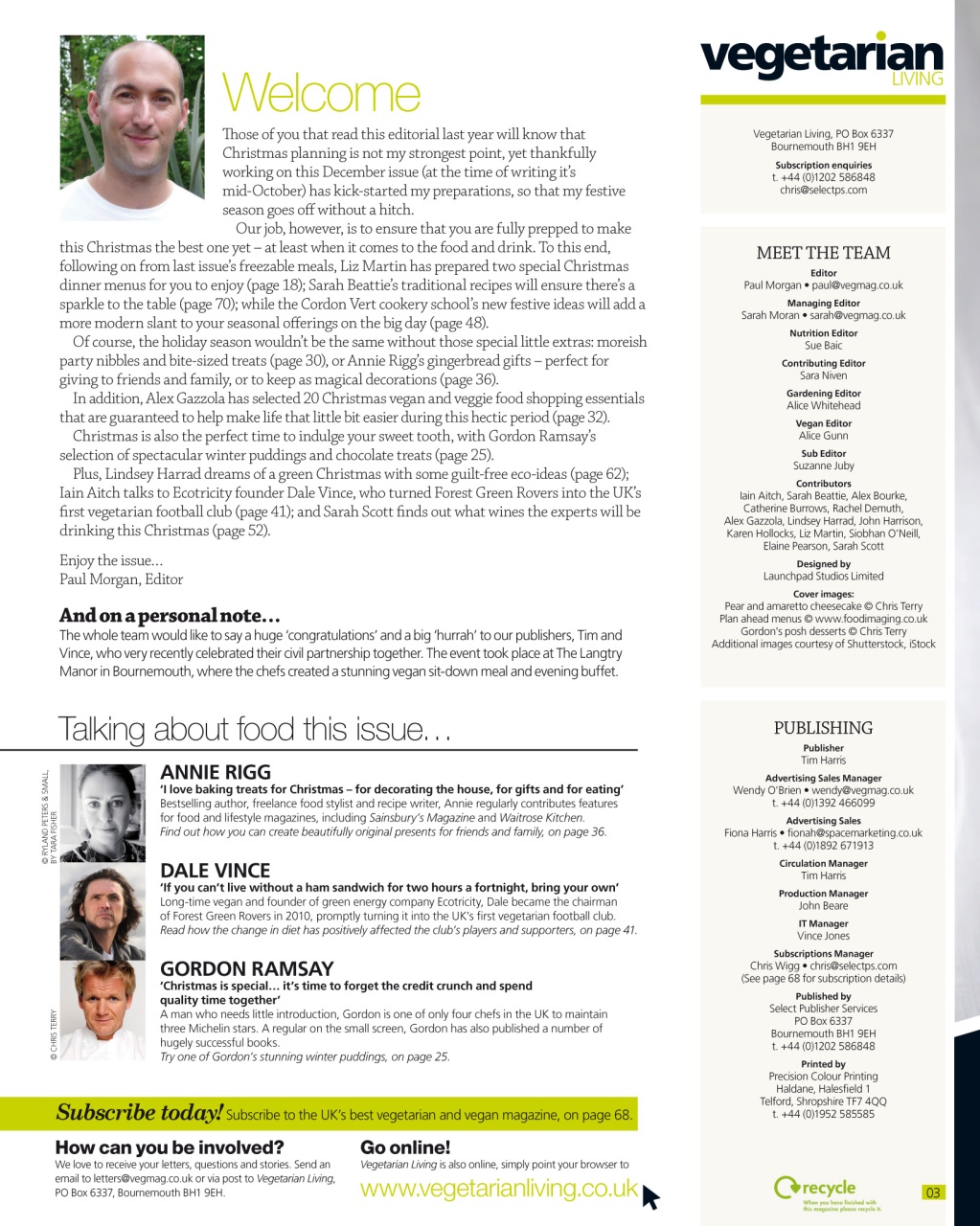 Vegetarian Living Preview Pages