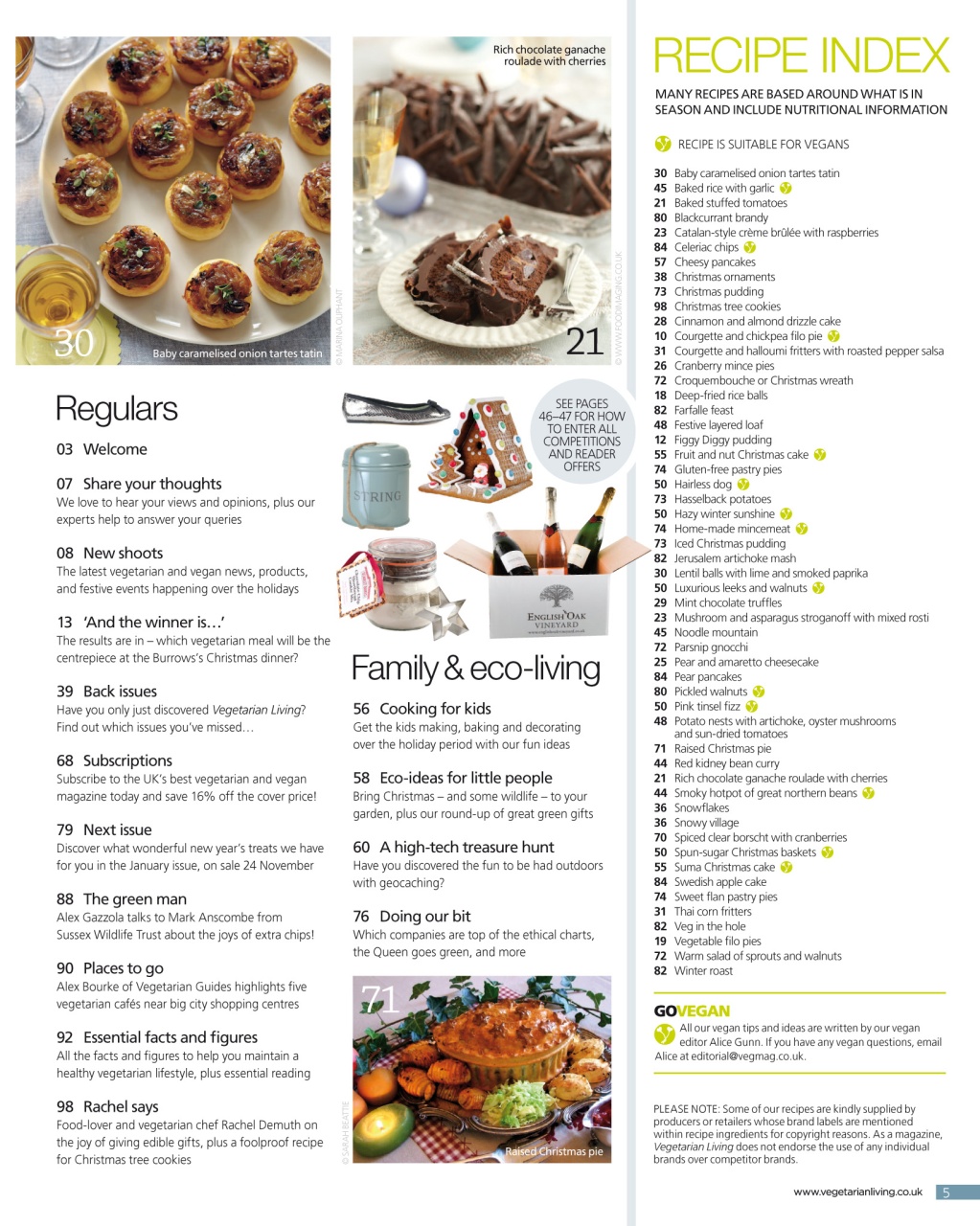 Vegetarian Living Preview Pages