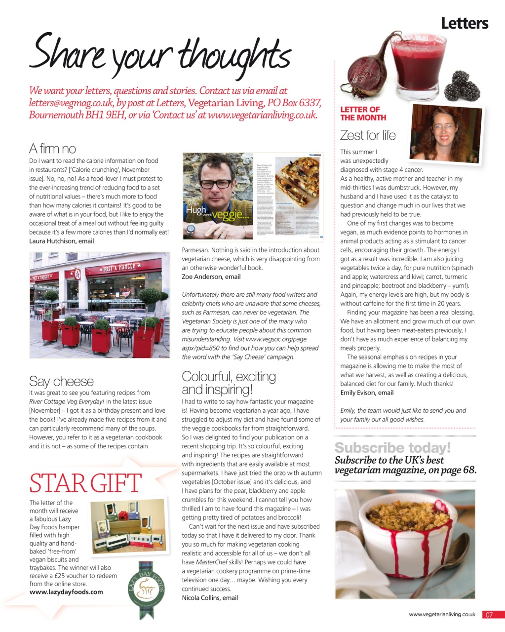 Vegetarian Living Preview Pages