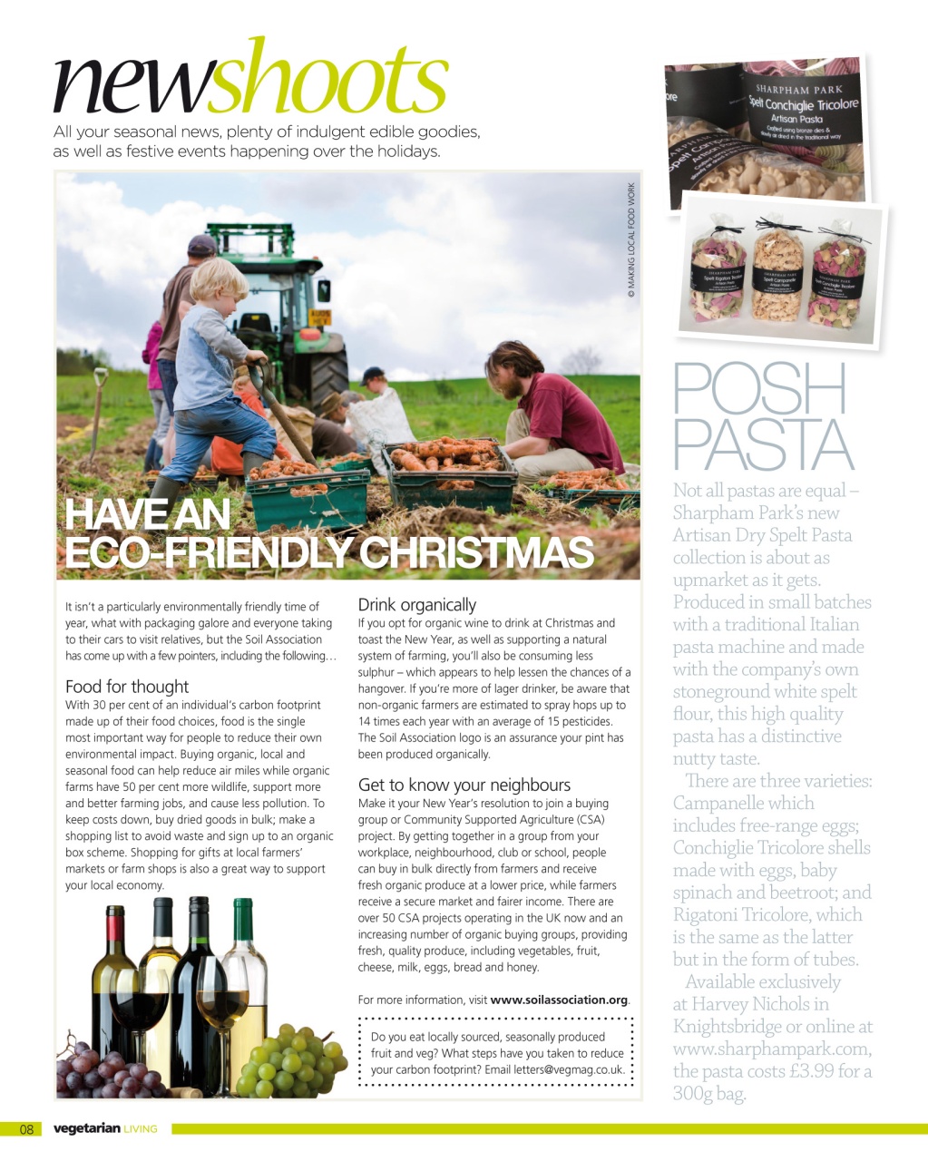 Vegetarian Living Preview Pages