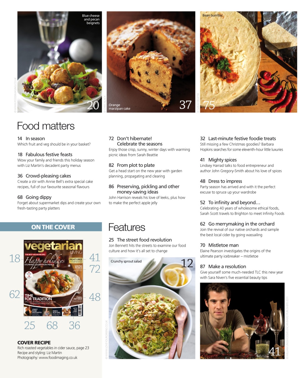 Vegetarian Living Preview Pages