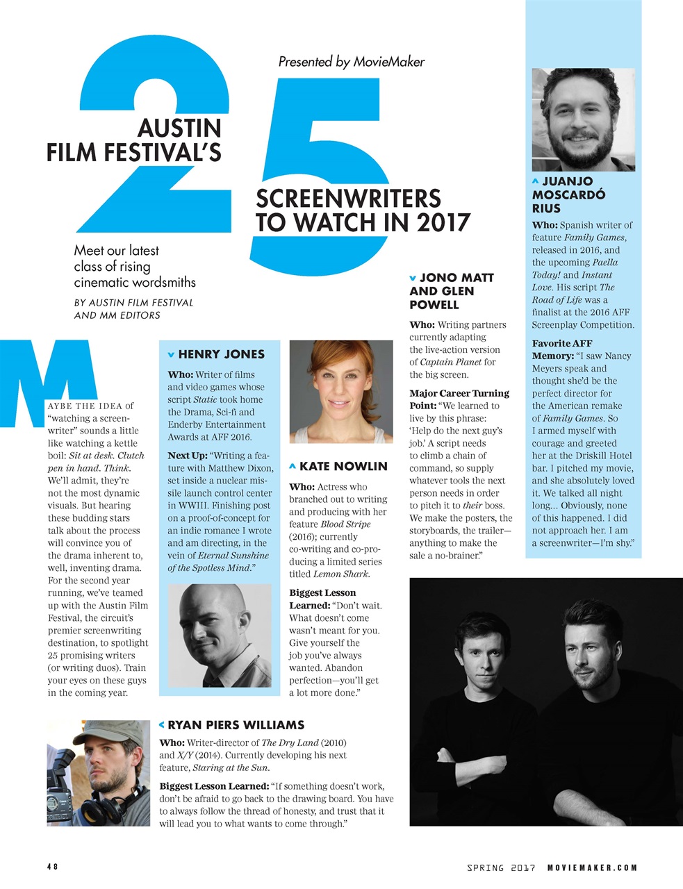MovieMaker Magazine Preview Pages