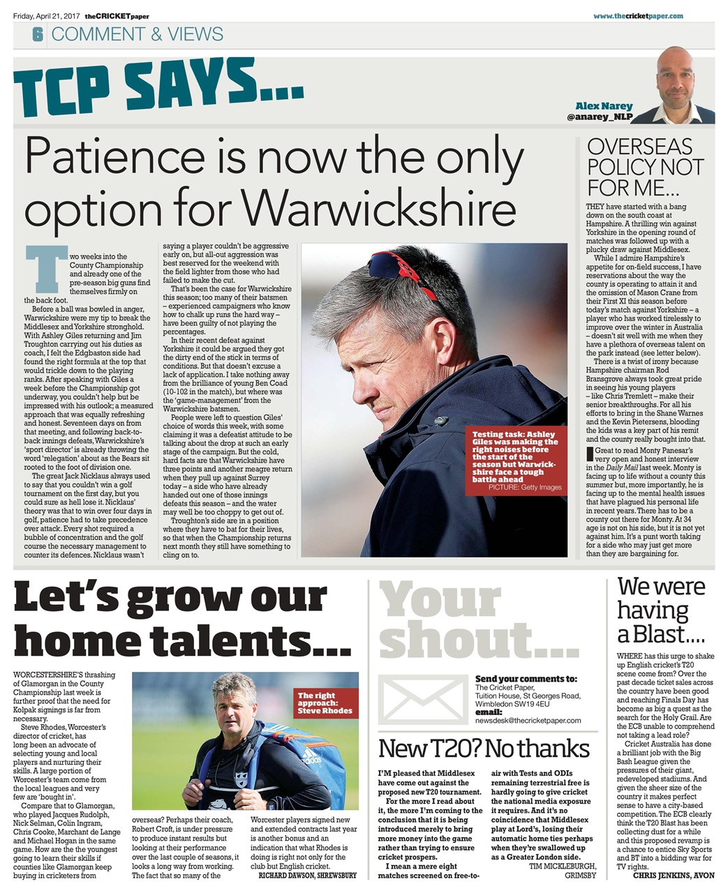 The Cricket Paper Preview Pages