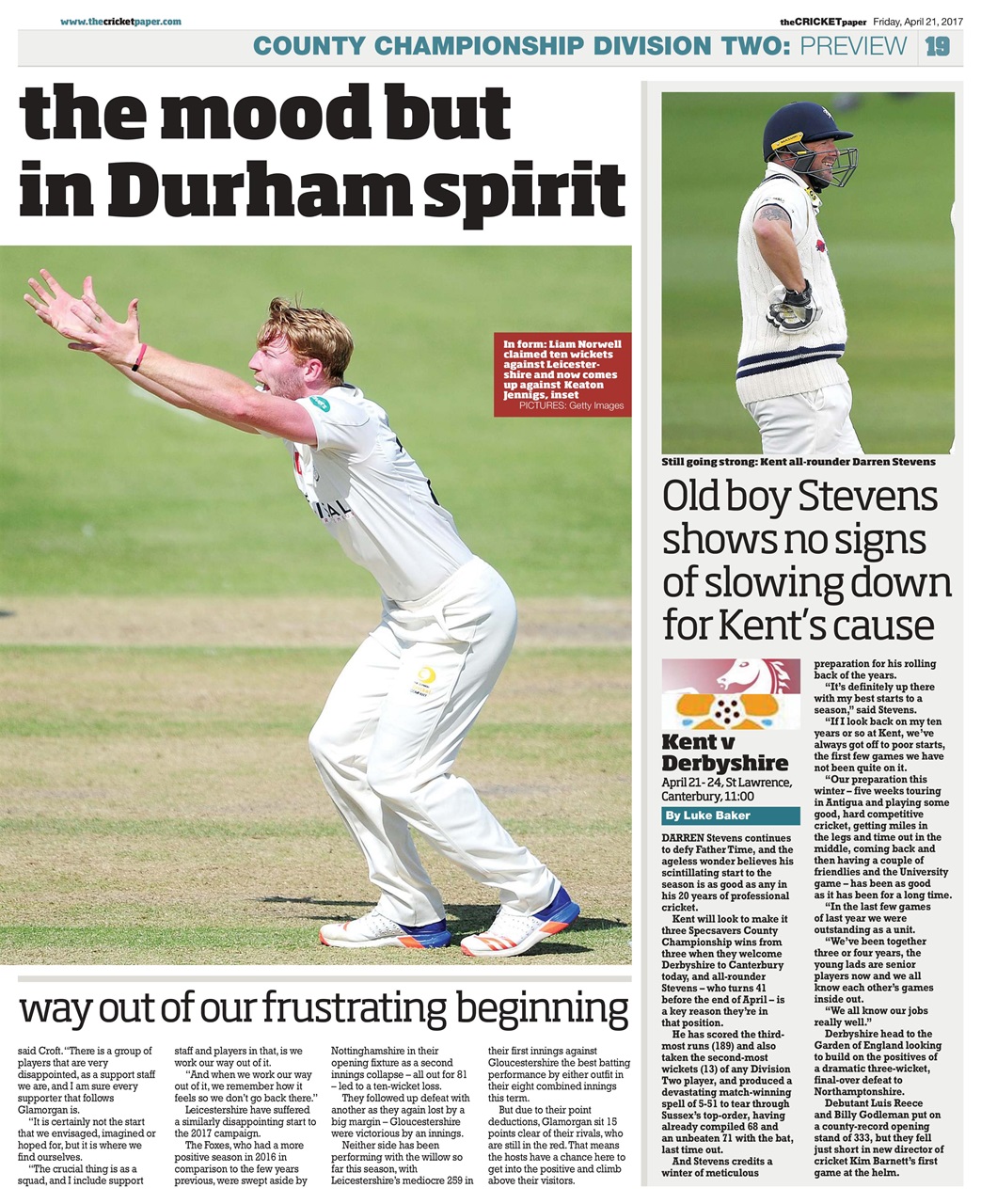 The Cricket Paper Preview Pages