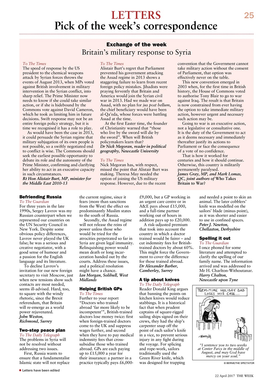 The Week Preview Pages