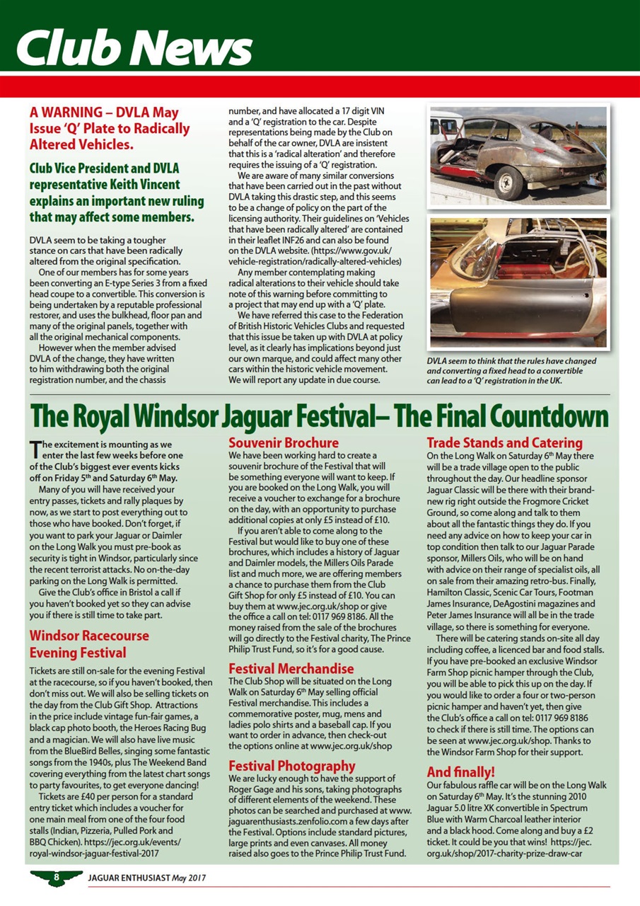 Jaguar Enthusiast Preview Pages