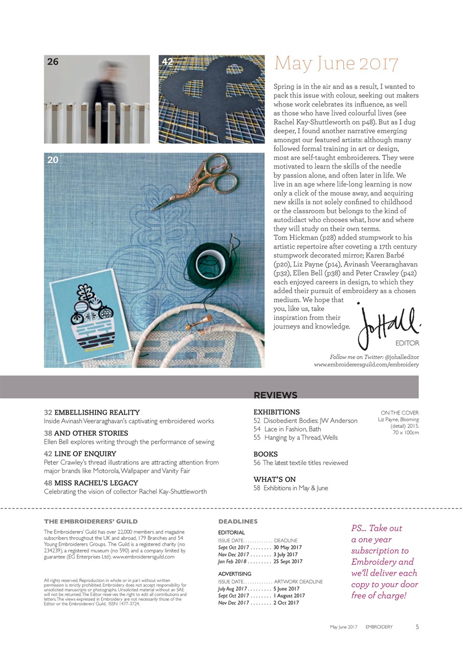 Embroidery Magazine Preview Pages