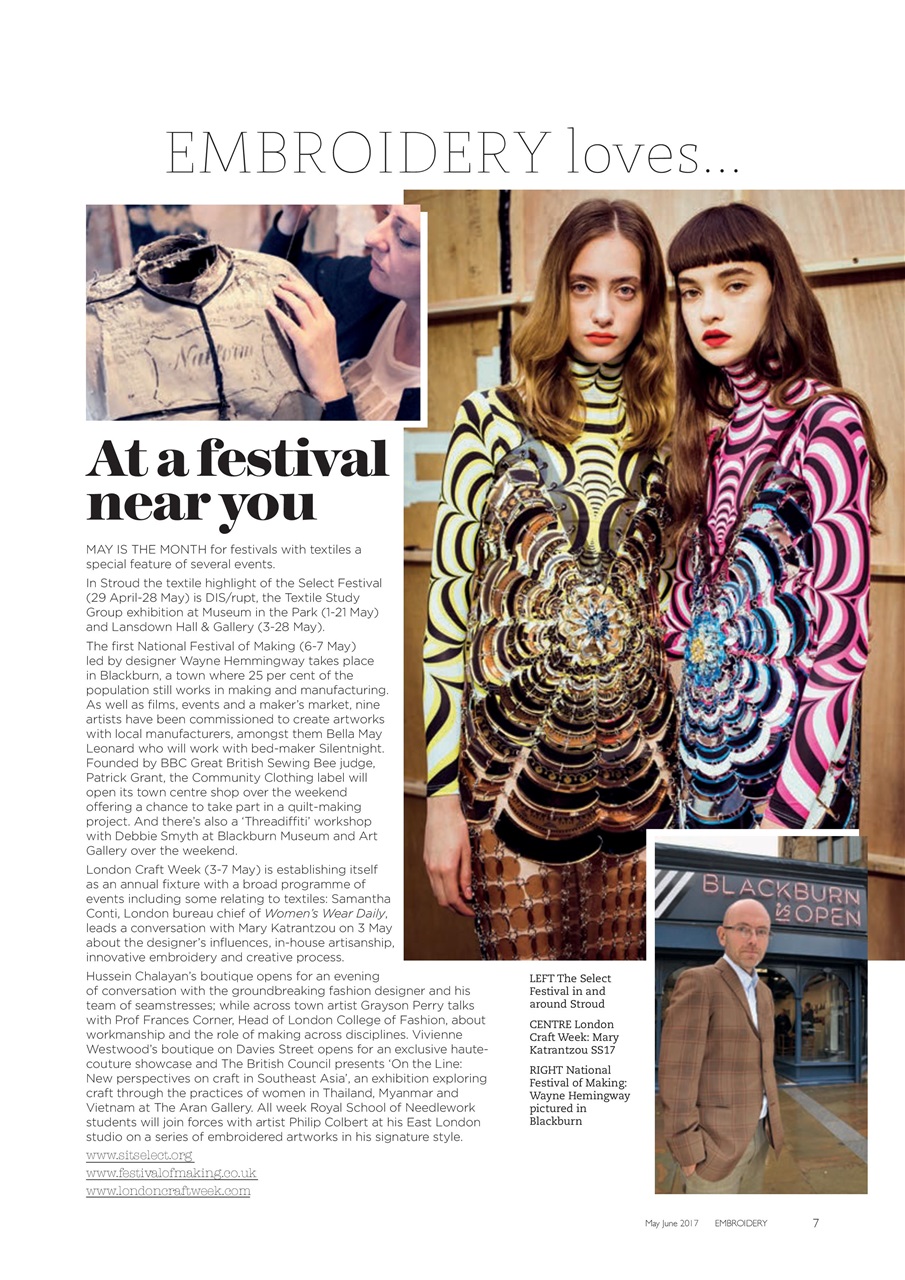 Embroidery Magazine Preview Pages