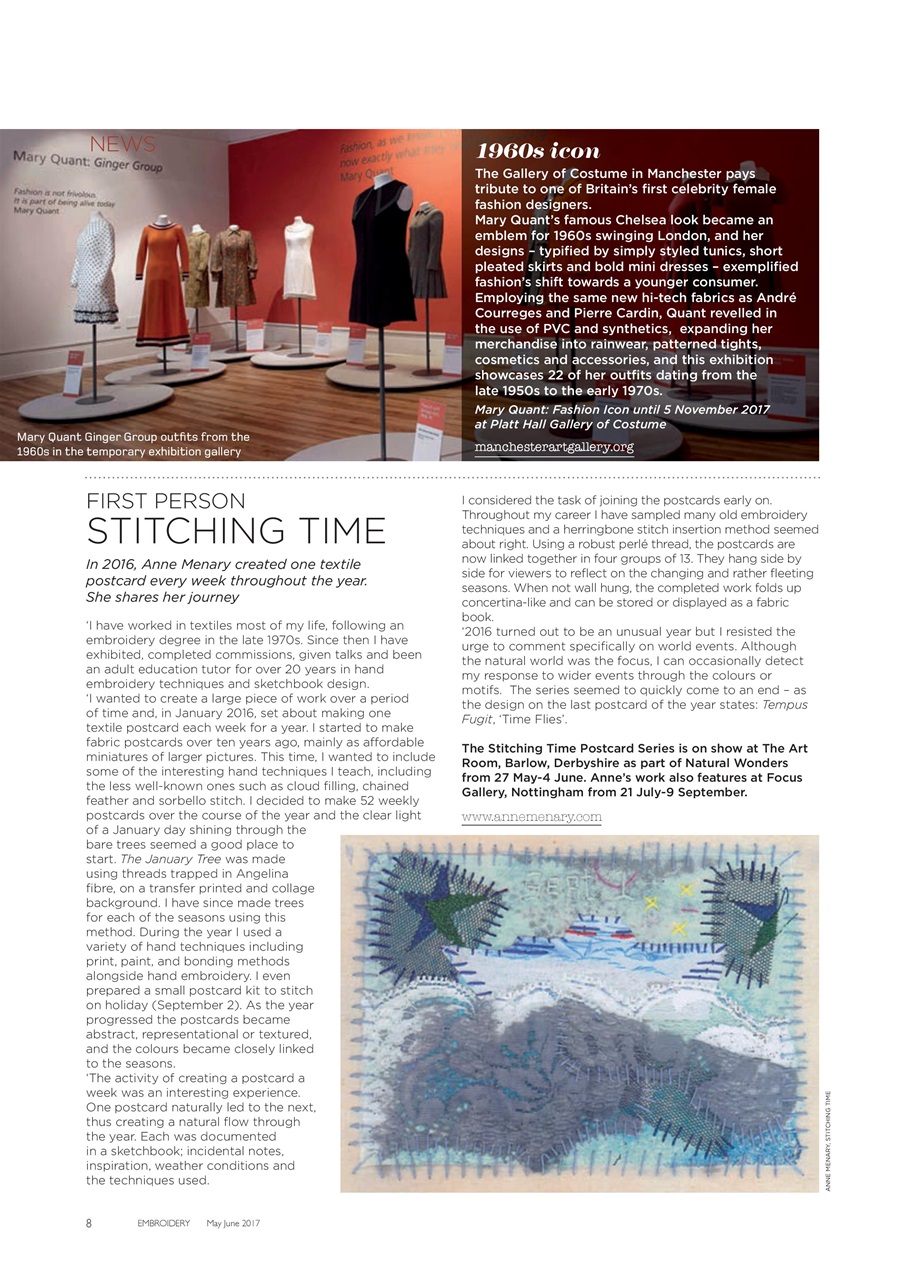 Embroidery Magazine Preview Pages