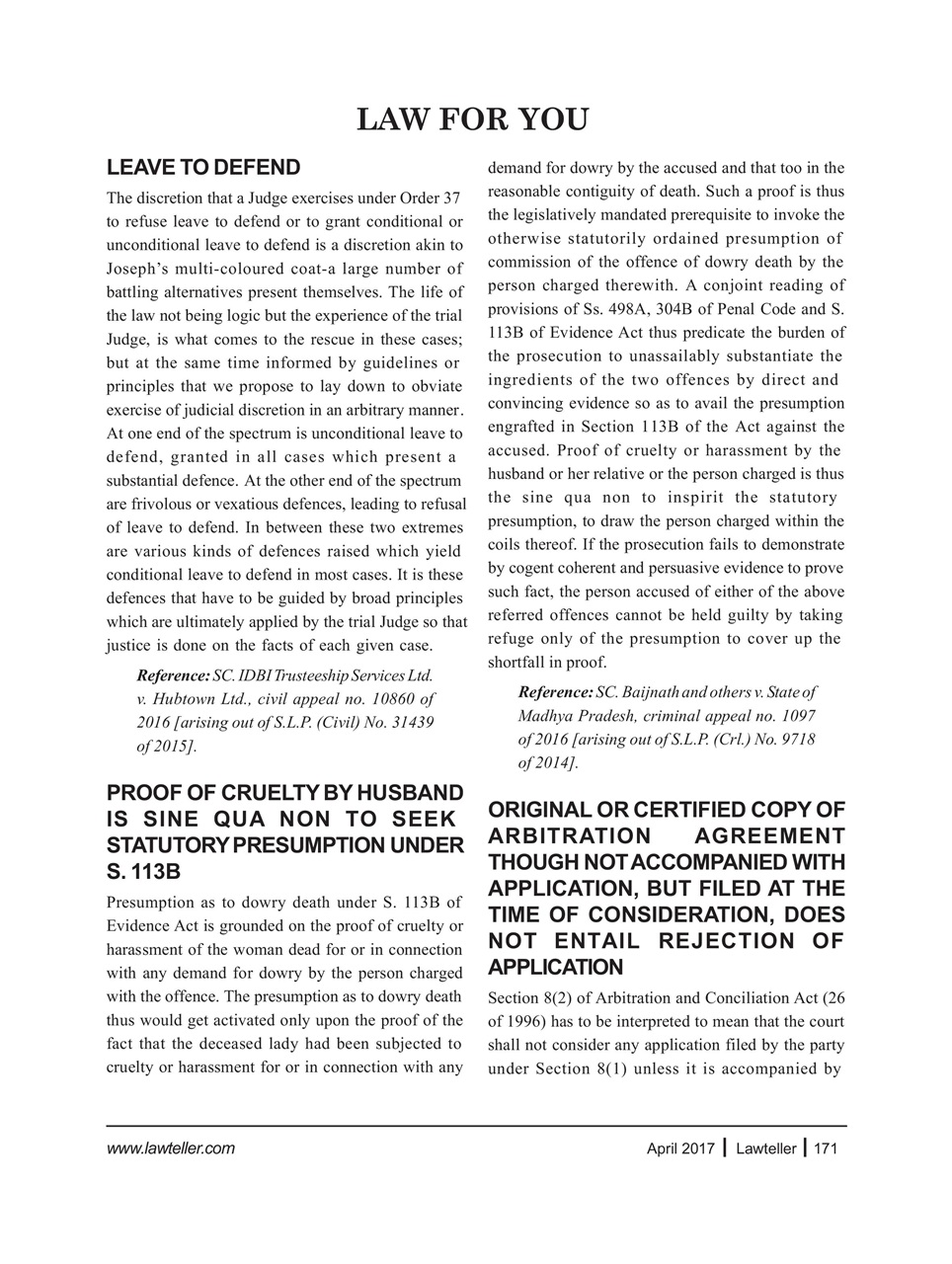 Lawteller – A Legal Awareness Magazine Preview Pages