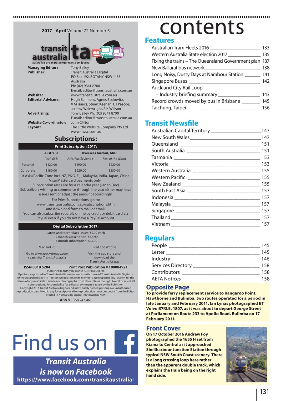 Transit Australia Preview Pages