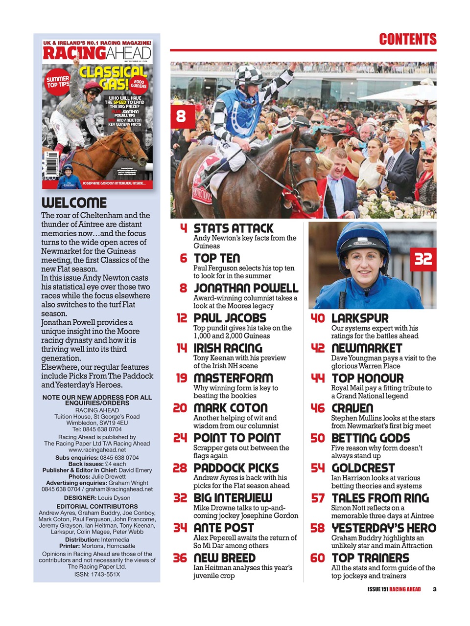 Racing Ahead Preview Pages