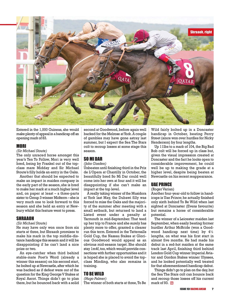 Racing Ahead Preview Pages