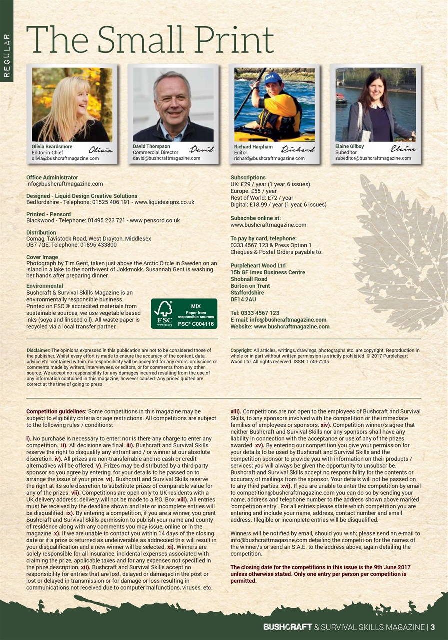 Bushcraft & Survival Skills Magazine Preview Pages