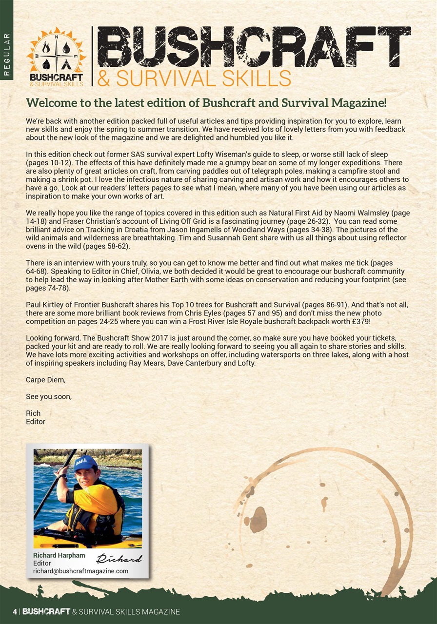 Bushcraft & Survival Skills Magazine Preview Pages