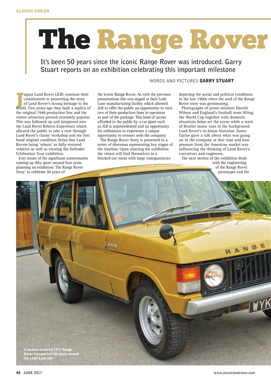 Classic Land Rover Magazine Preview Pages