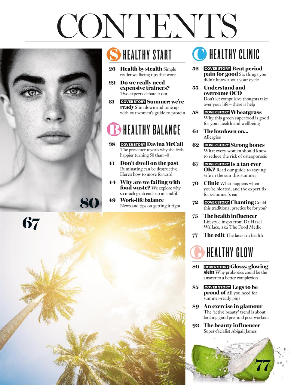 Healthy Magazine Preview Pages