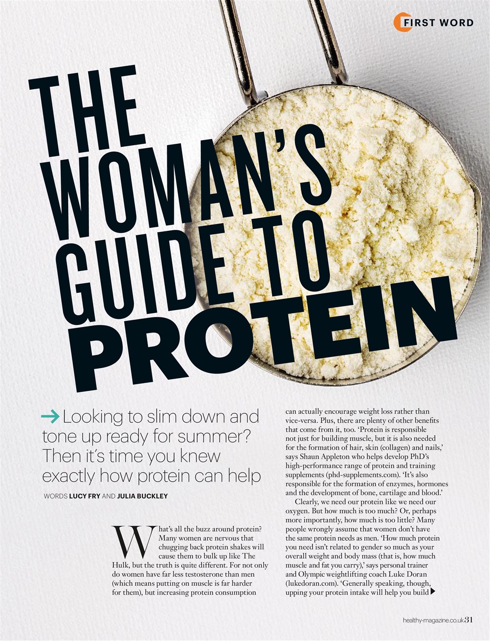 Healthy Magazine Preview Pages