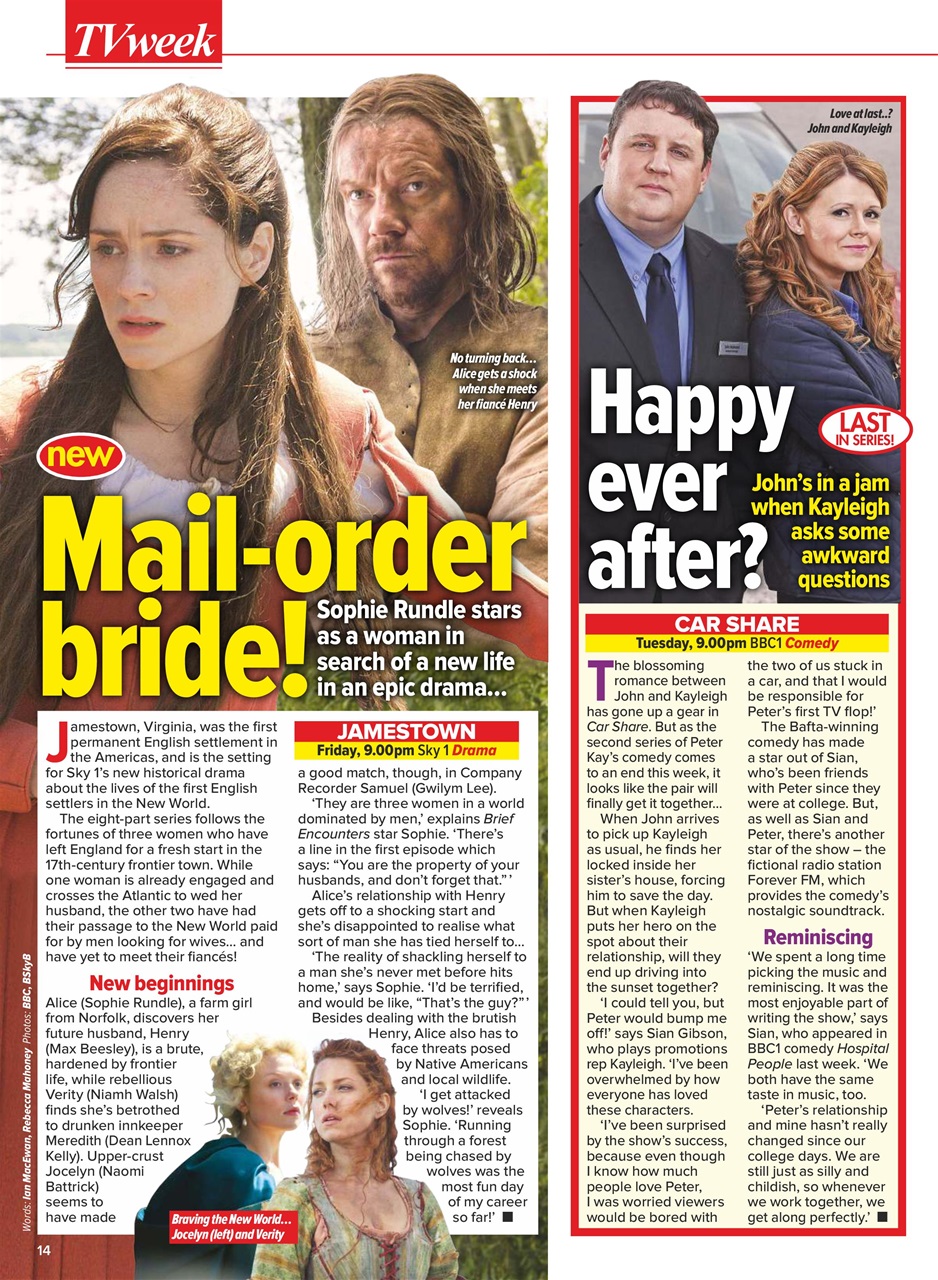 What's on TV Preview Pages