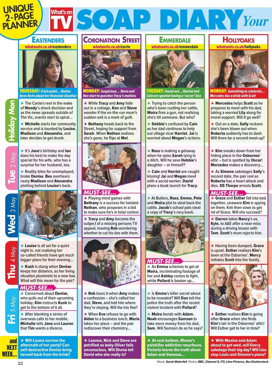 What's on TV Preview Pages