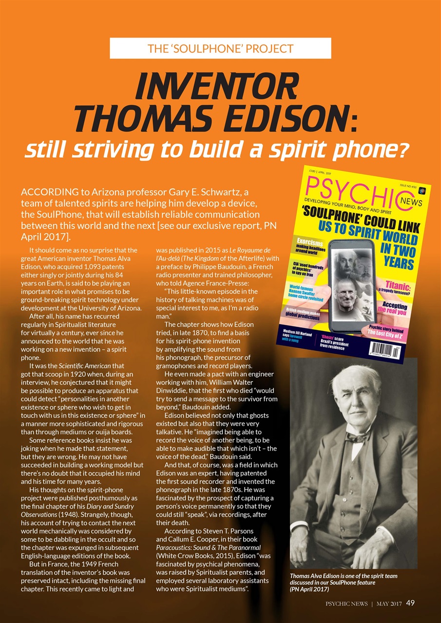 Psychic News Preview Pages