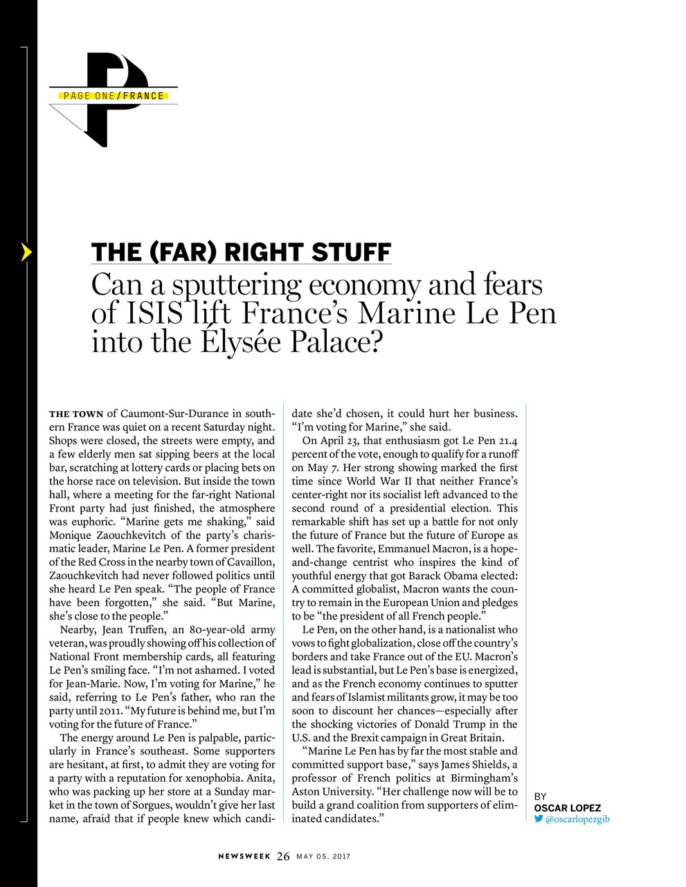Newsweek International Preview Pages