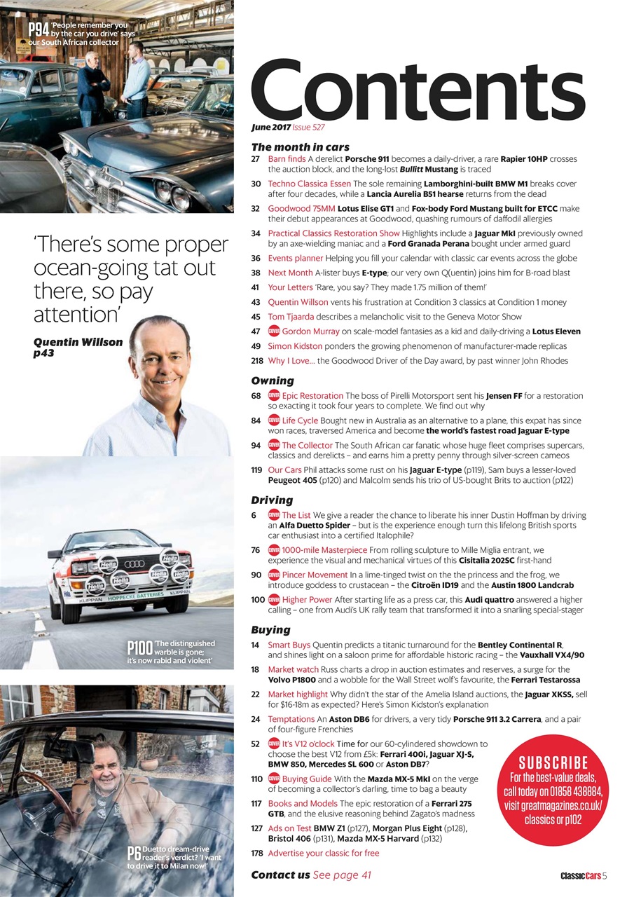 Classic Cars Preview Pages
