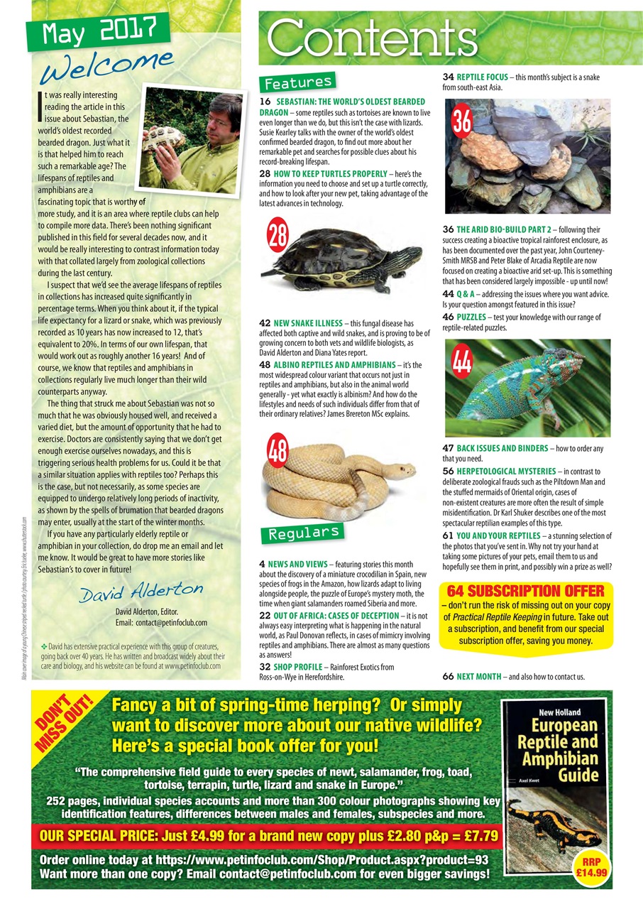 Practical Reptile Keeping Preview Pages