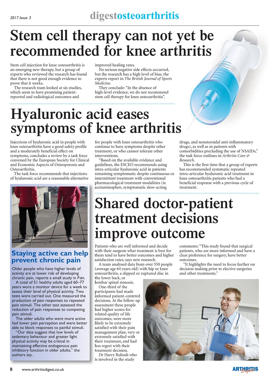 Arthritis Digest Preview Pages