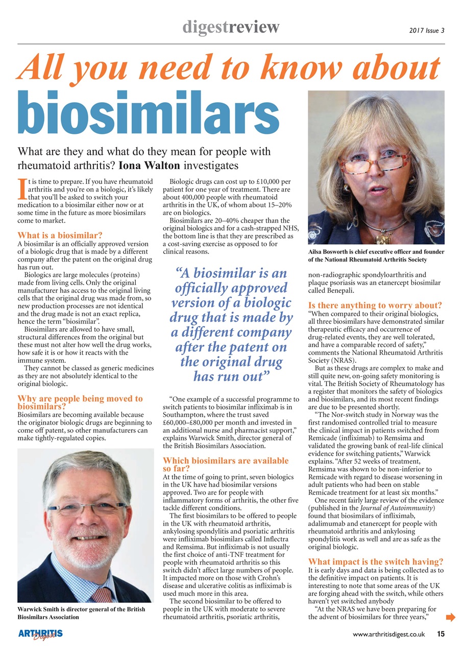 Arthritis Digest Preview Pages