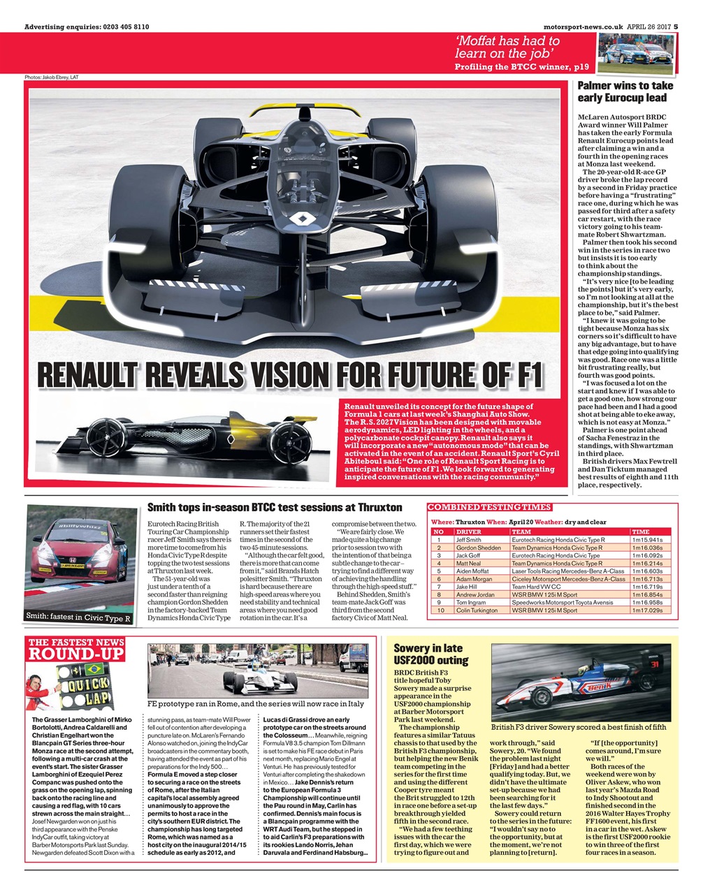 Motorsport News Preview Pages