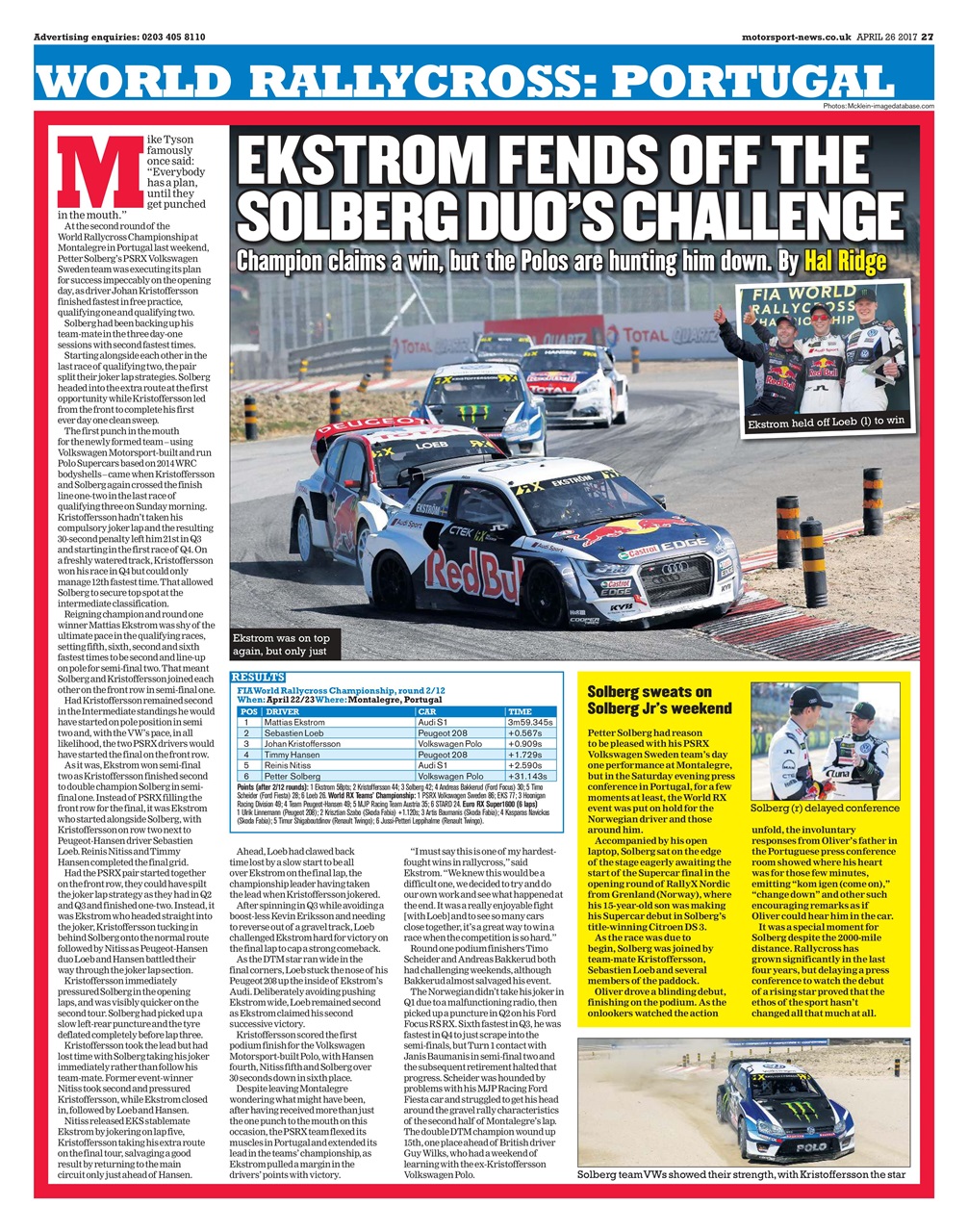 Motorsport News Preview Pages