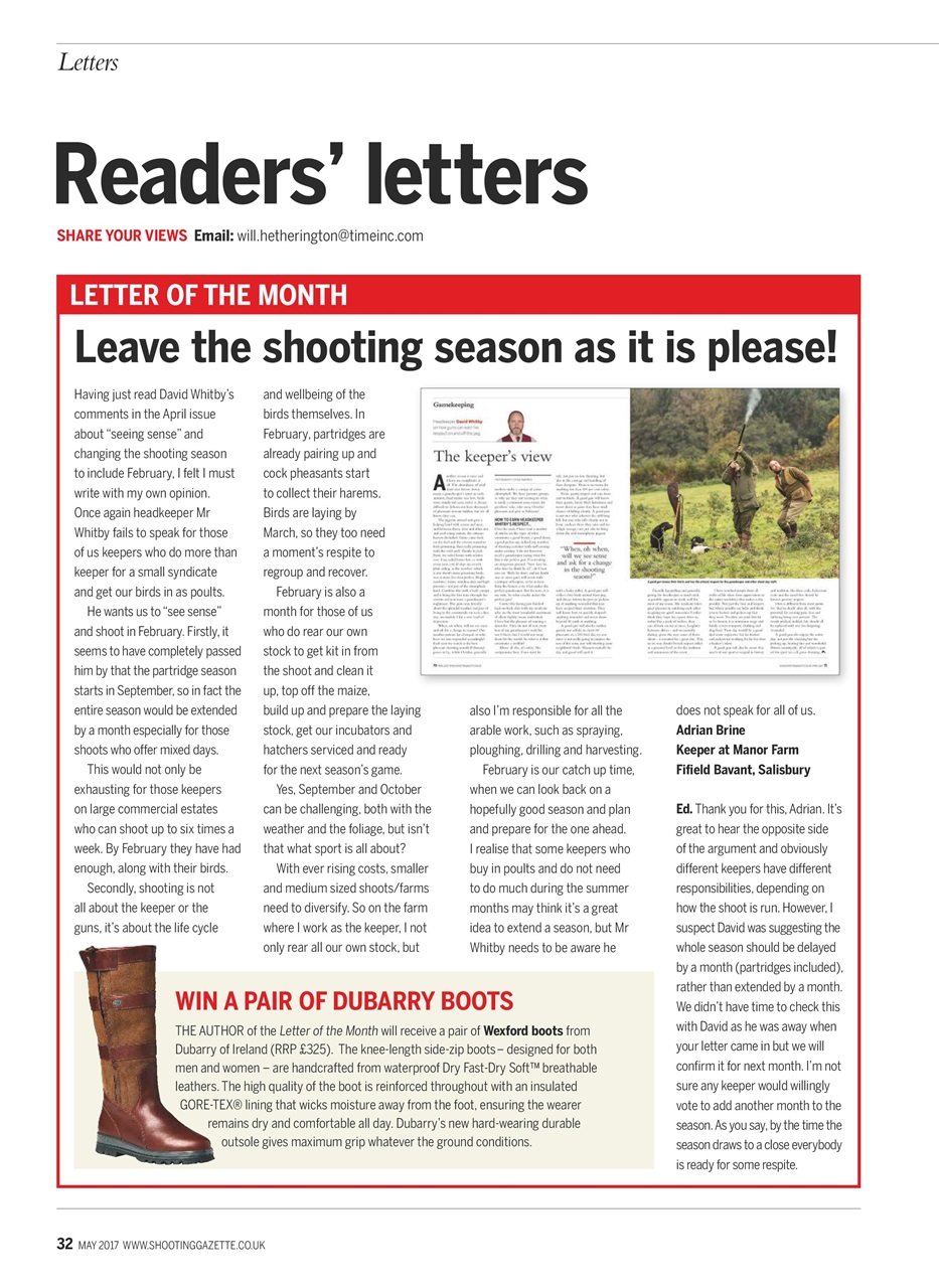Shooting Gazette Preview Pages