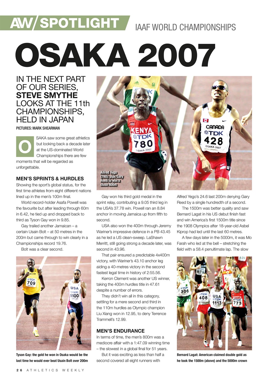 AW – Athletics Weekly Magazine Preview Pages