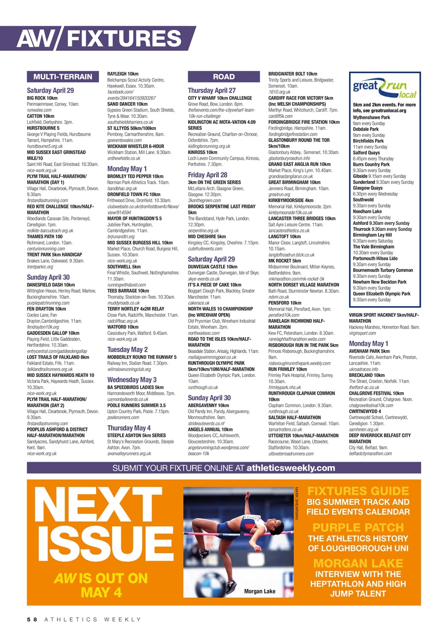 AW – Athletics Weekly Magazine Preview Pages