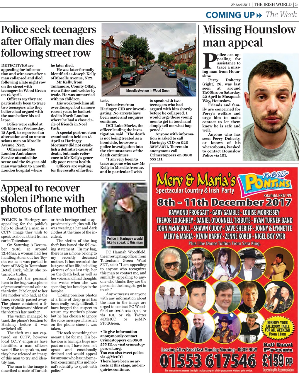 Irish World Preview Pages