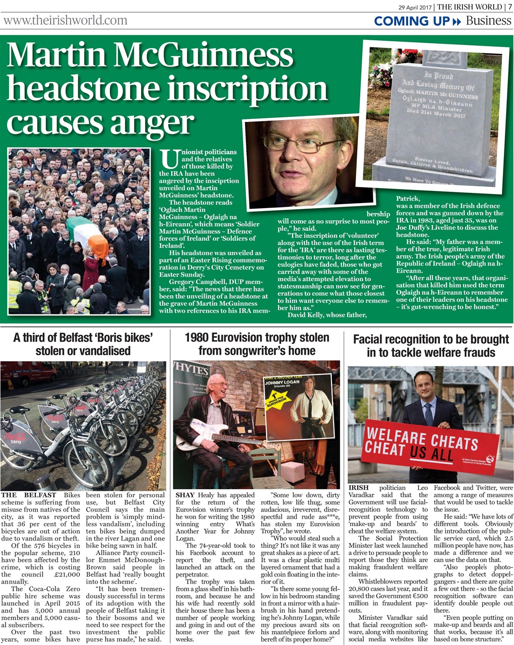 Irish World Preview Pages