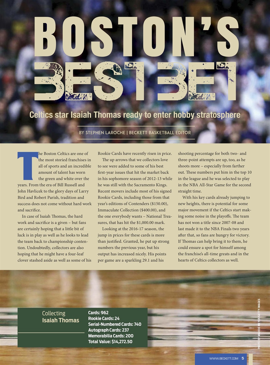 Beckett Basketball Magazine Preview Pages