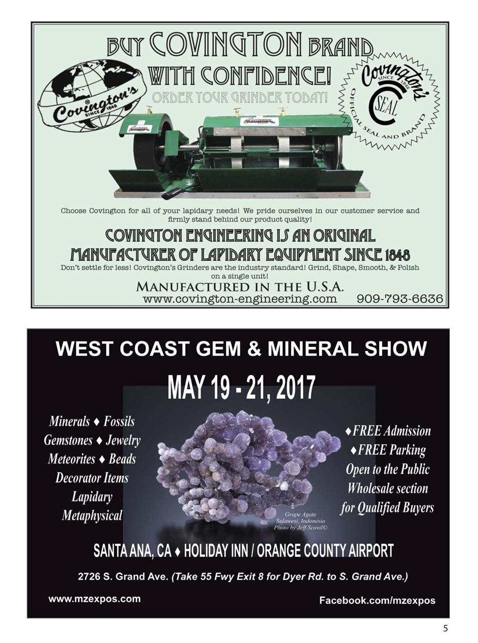 Rock&Gem Magazine Preview Pages