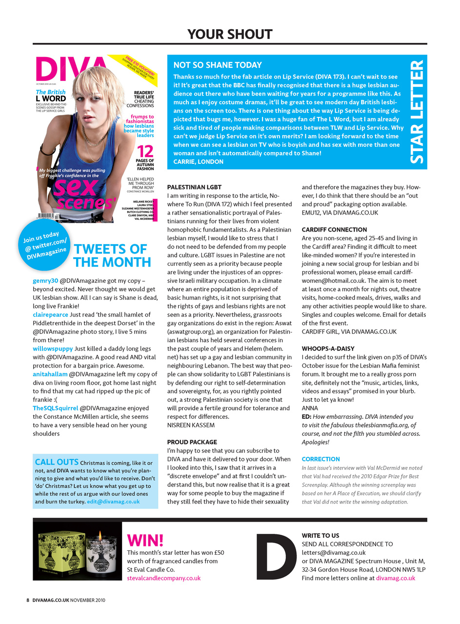 DIVA Magazine Preview Pages