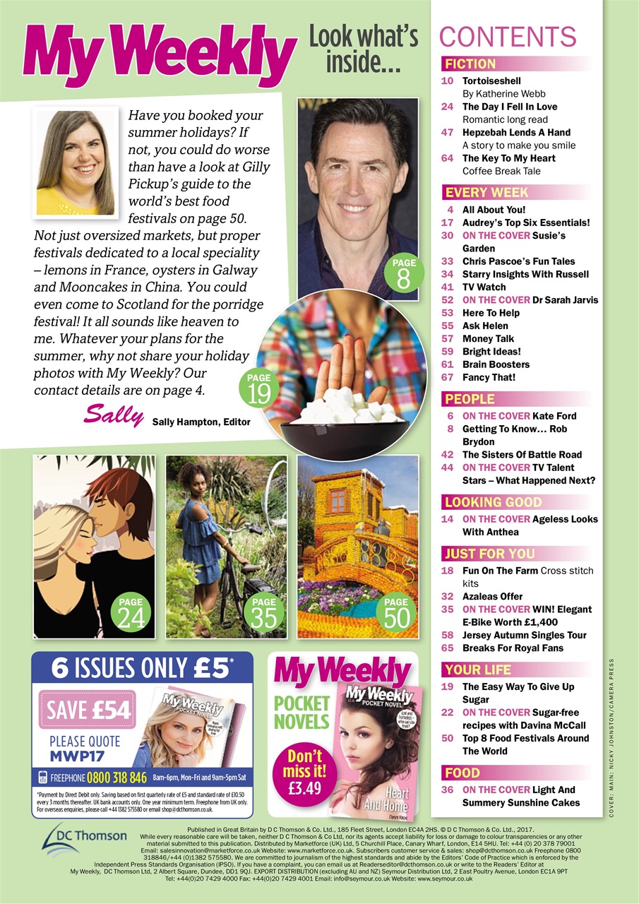 My Weekly Preview Pages