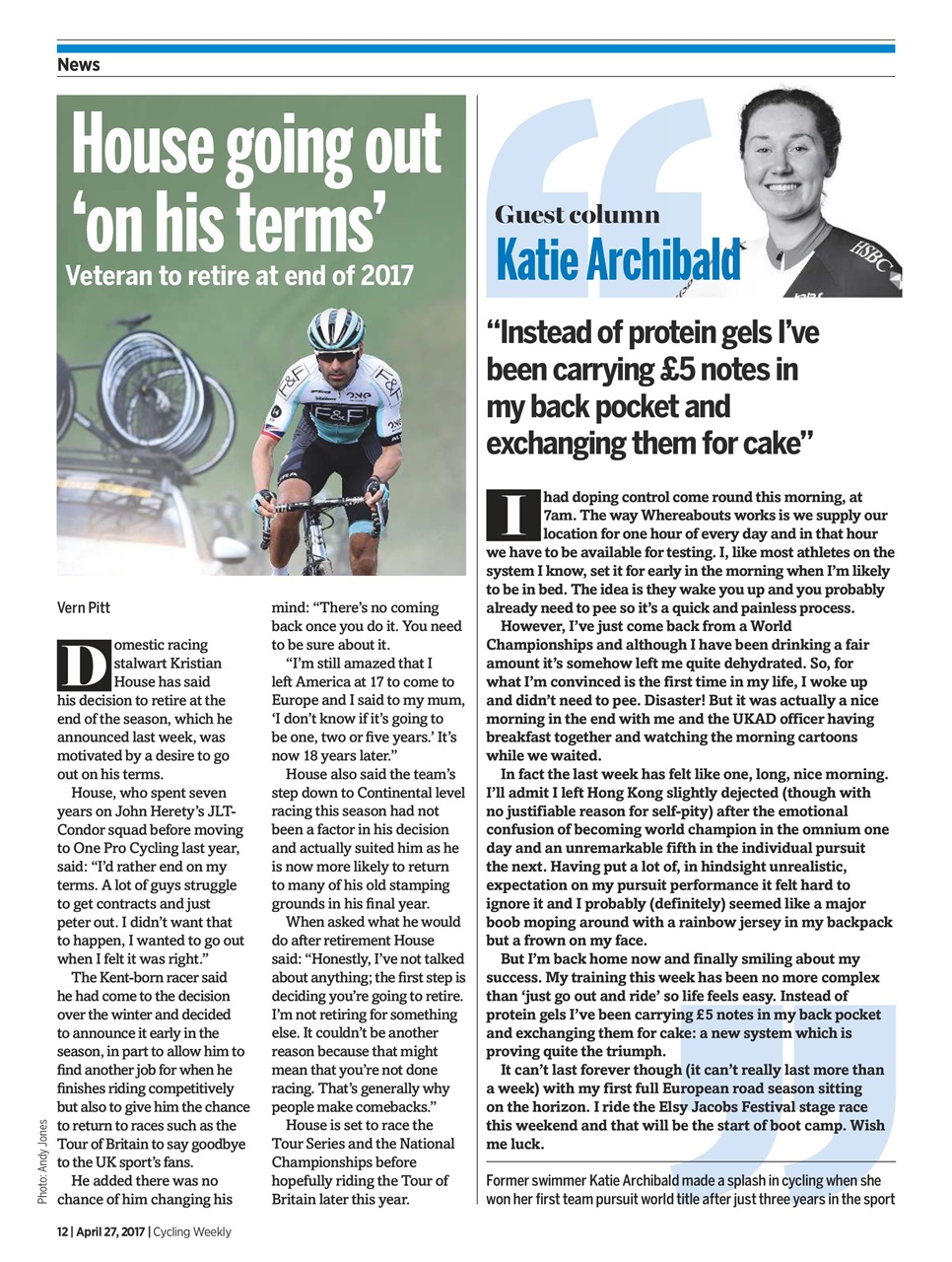 Cycling Weekly Preview Pages