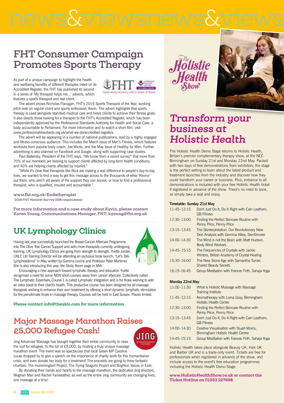 Massage World Preview Pages