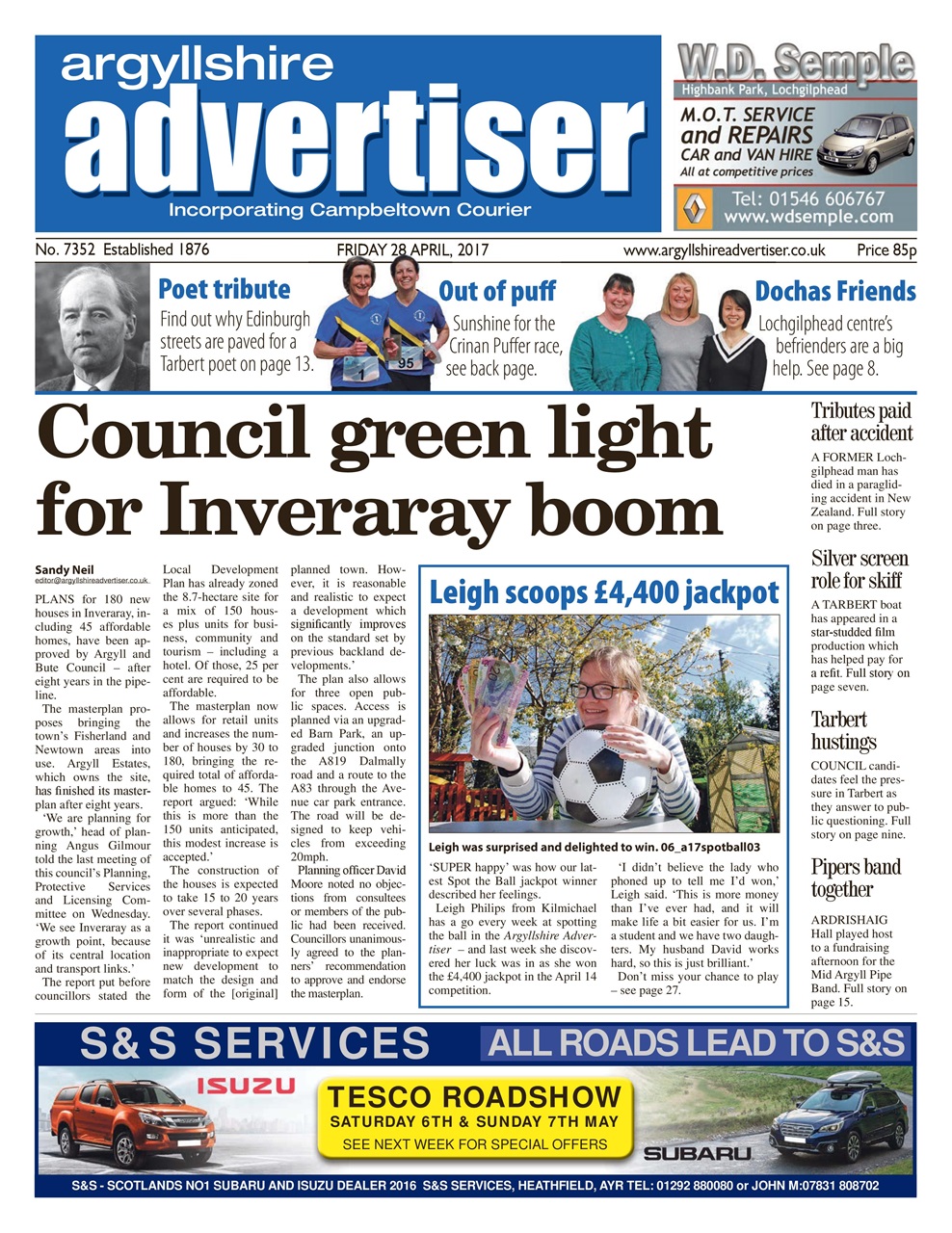 Argyllshire Advertiser Preview Pages