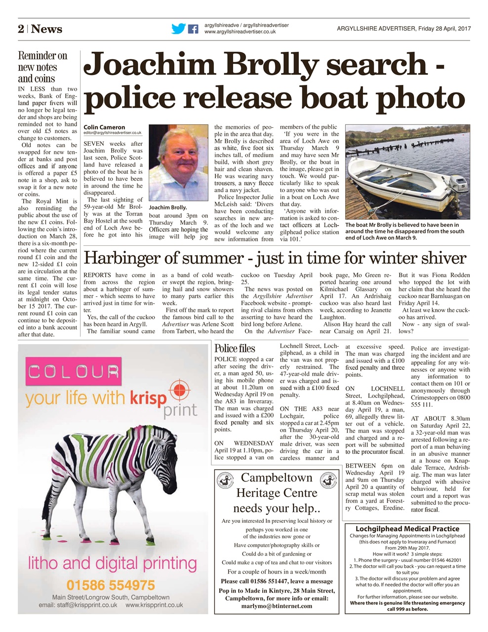 Argyllshire Advertiser Preview Pages