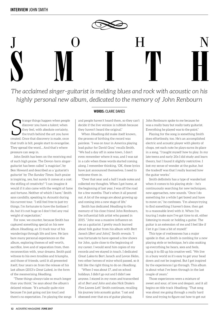 Acoustic Preview Pages