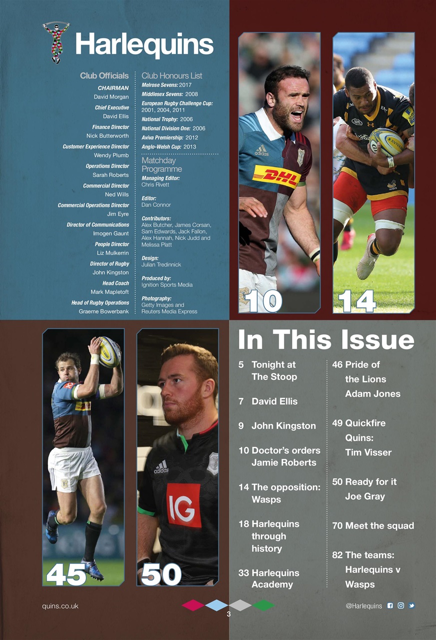 Harlequins Preview Pages